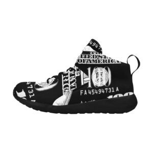 100 Dollar Bill Shoes Black