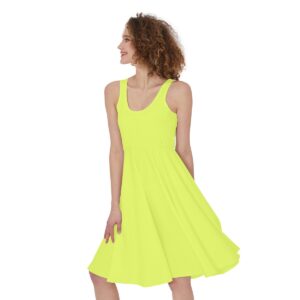 Tennis Ball Green Women’s Tank Dress