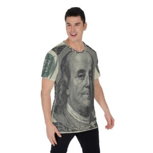 Ben Franklin 100 Dollar Bill FIAT Collection Cash Money Green Urban Hip Hop All-Over Print Unisex T-Shirt