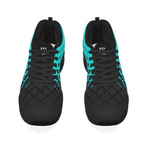 Men's Tennis Shoes Sneakers | Diamante Dot Matrix gradient (Black/Cyan)