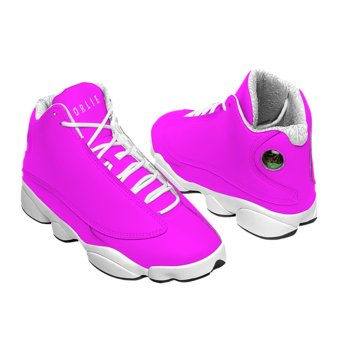 Neon Pink Basketball Shoes BJORLIE