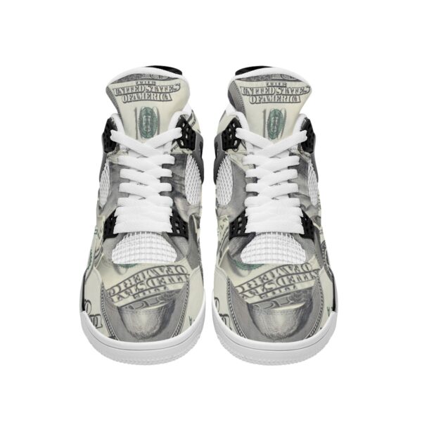 BJORLIE Money Shoes Men's Air Cushion Basketball Shoes with Unique Rubber Mesh Design