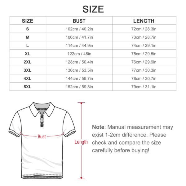 BJORLIE Men's Zip-Up Polo Shirt and Shorts Set with Pockets 2 Piece Outfit - S-5X - Black and White 3D Diamond Ombre Gradient - Image 8
