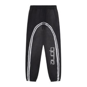BJORLIE Sun Fade Contrast Tape Fleece Jogged Sweatpants